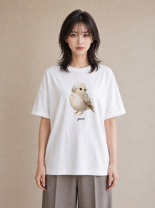 グラフィックTシャツ レディース マメルリハ ペット 動物 イラスト 手描き風 姉妹 送別ギフト 白T