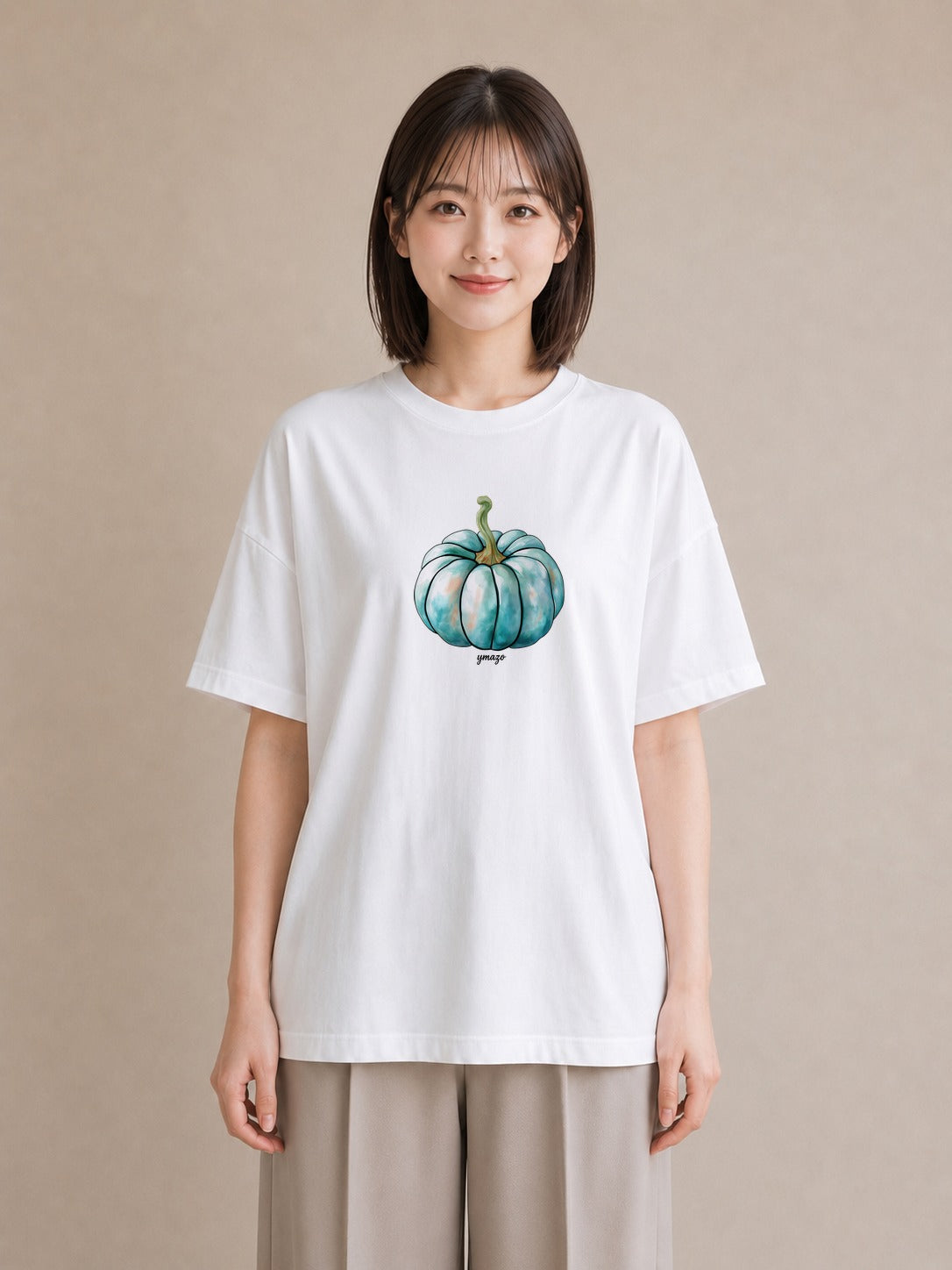 グラフィックTシャツ レディース メロン 食べ物 フード イラスト ミニマル 姉妹 送別ギフト 白T