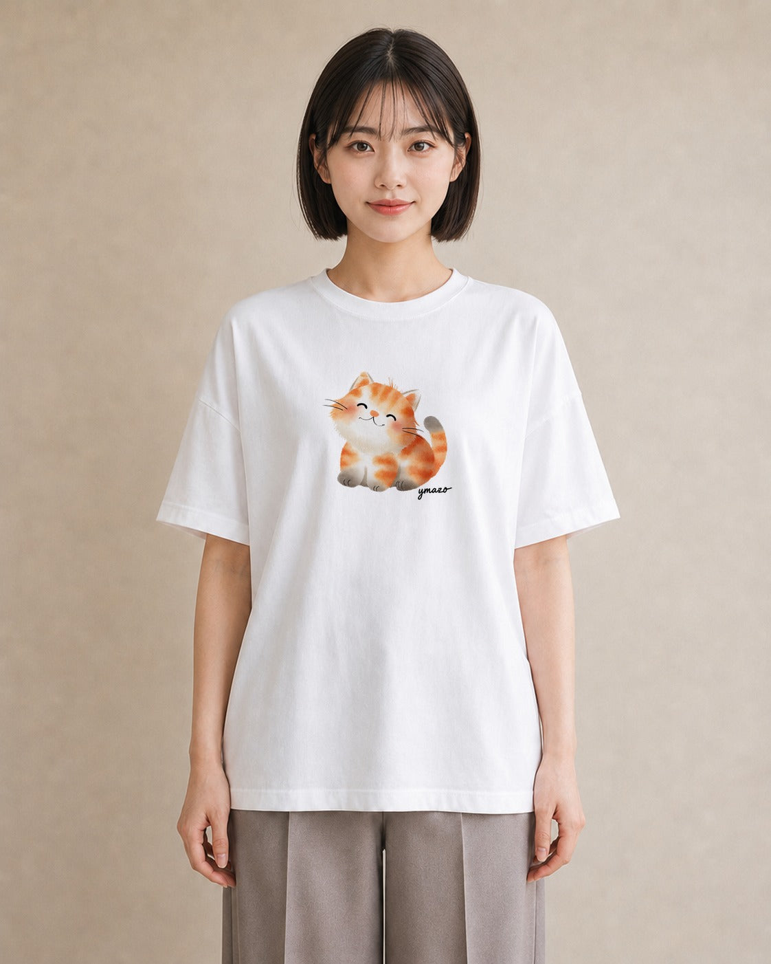 プリントTシャツ レディース ベンガル 猫 ねこ イラスト ユニーク 母の日 ビーチ 白T