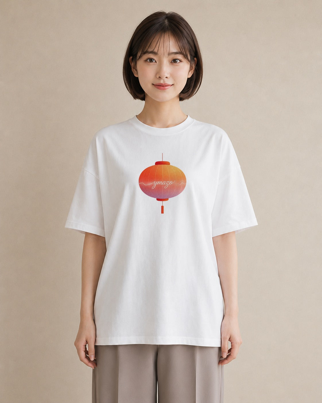 半袖Tシャツ レディース 風鈴 ガラス 夏 ナチュラル アンティーク イラスト 水彩風 カフェ服 クリスマス 白T