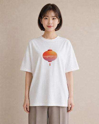 半袖Tシャツ レディース 風鈴 ガラス 夏 ナチュラル アンティーク イラスト 水彩風 カフェ服 クリスマス 白T
