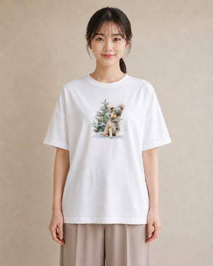 グラフィックTシャツ レディース シェットランドシープドッグ 犬 いぬ イラスト モード おしゃれギフト 社会人 白T