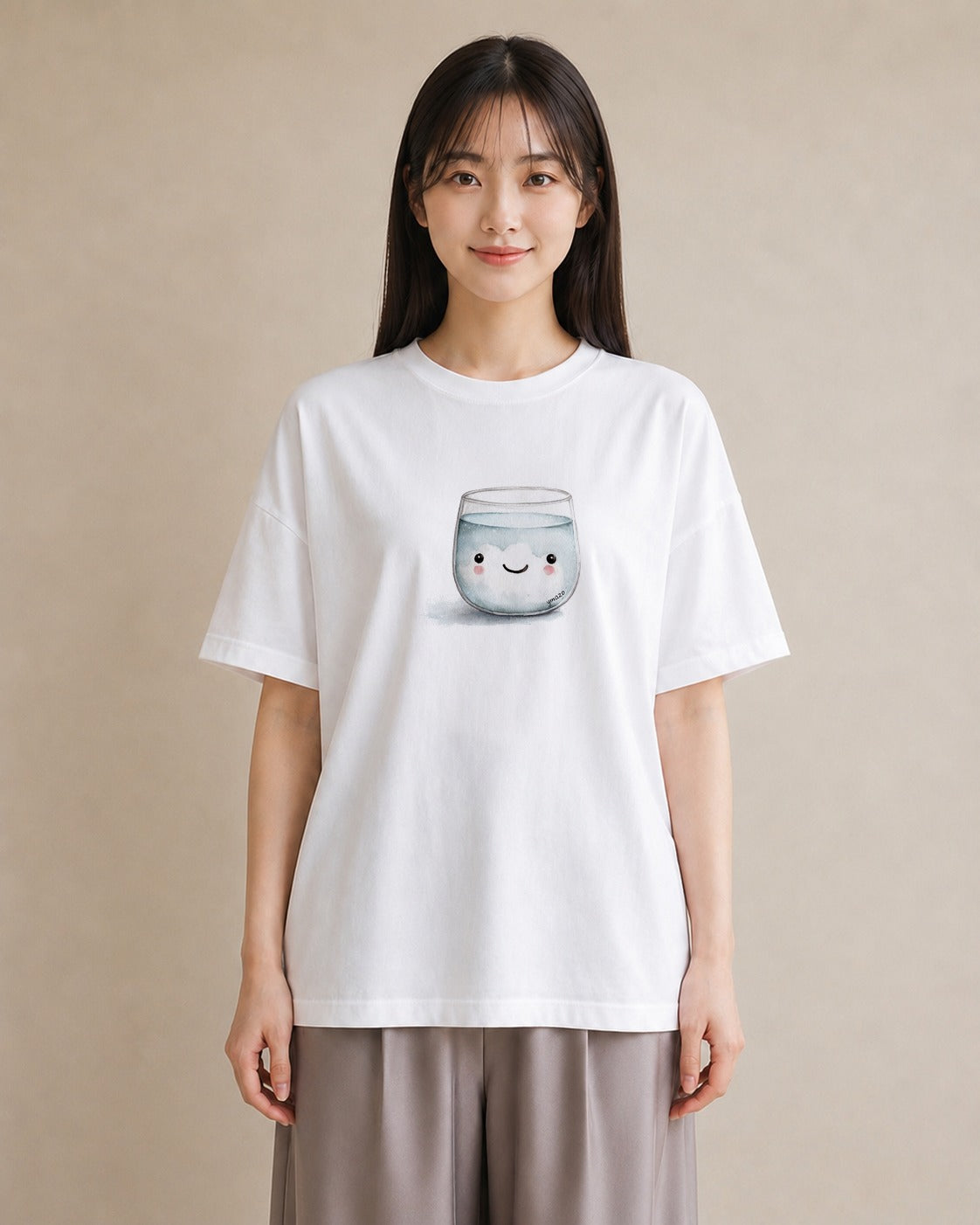 デザインTシャツ レディース クリームソーダ 食べ物 フード イラスト ミニマル クリスマス 旅行 白T