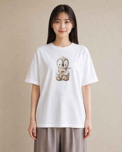 半袖Tシャツ レディース 白文鳥 ペット 動物 イラスト ガーリー 母の日 ビーチ 白T