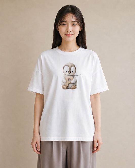 半袖Tシャツ レディース 白文鳥 ペット 動物 イラスト ガーリー 母の日 ビーチ 白T