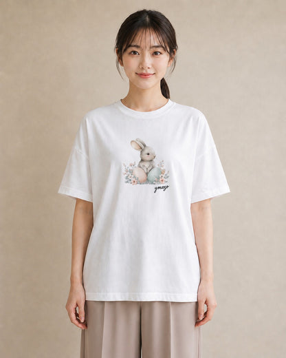 デザインTシャツ レディース ホーランドロップ ペット 動物 イラスト 休日コーデ お揃い 親子 白T