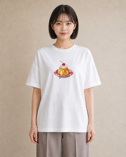 プリントTシャツ レディース マフィン 食べ物 フード イラスト 上品 海 カフェ巡り 白T