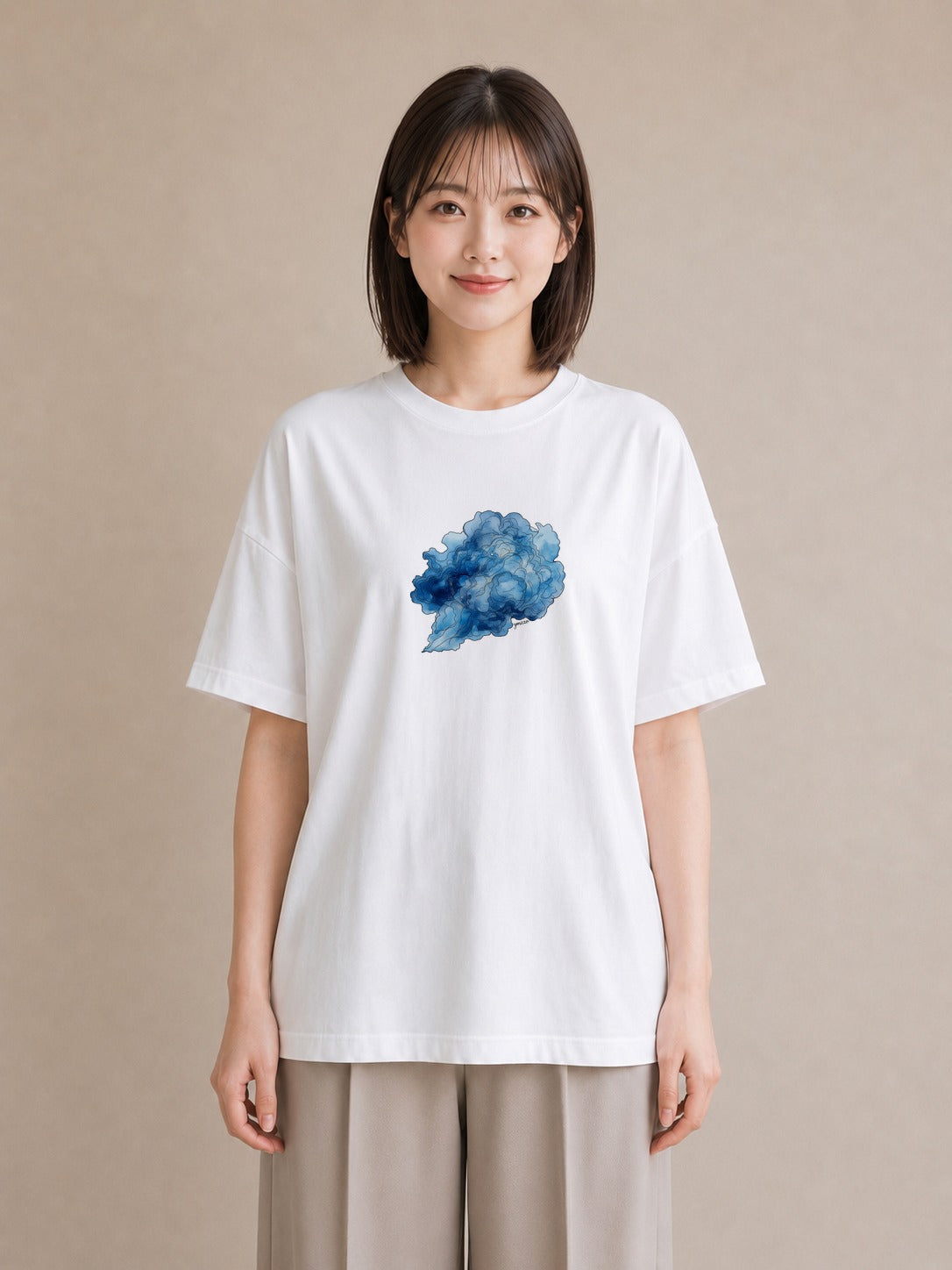 デザインTシャツ レディース 天の川 星空 宇宙 イラスト シンプル 女子会 お揃い 白T