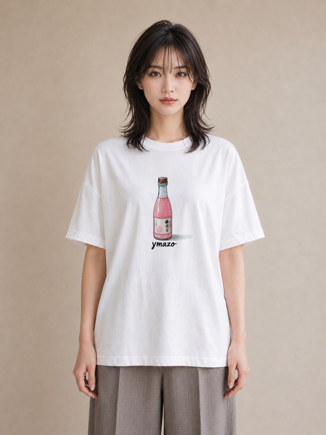 プリントTシャツ レディース ガラス瓶 小枝 ボタニカル ナチュラル アンティーク イラスト ヴィンテージ風 クリスマス 旅行 白T