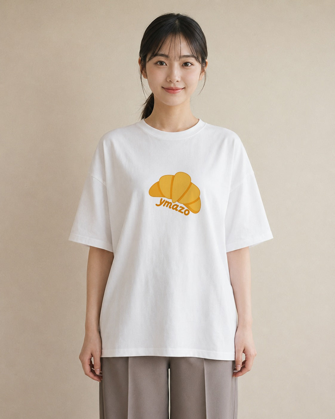Tシャツ レディース パン ベーカリー イラスト ゆるコーデ 姉妹 送別ギフト 白T