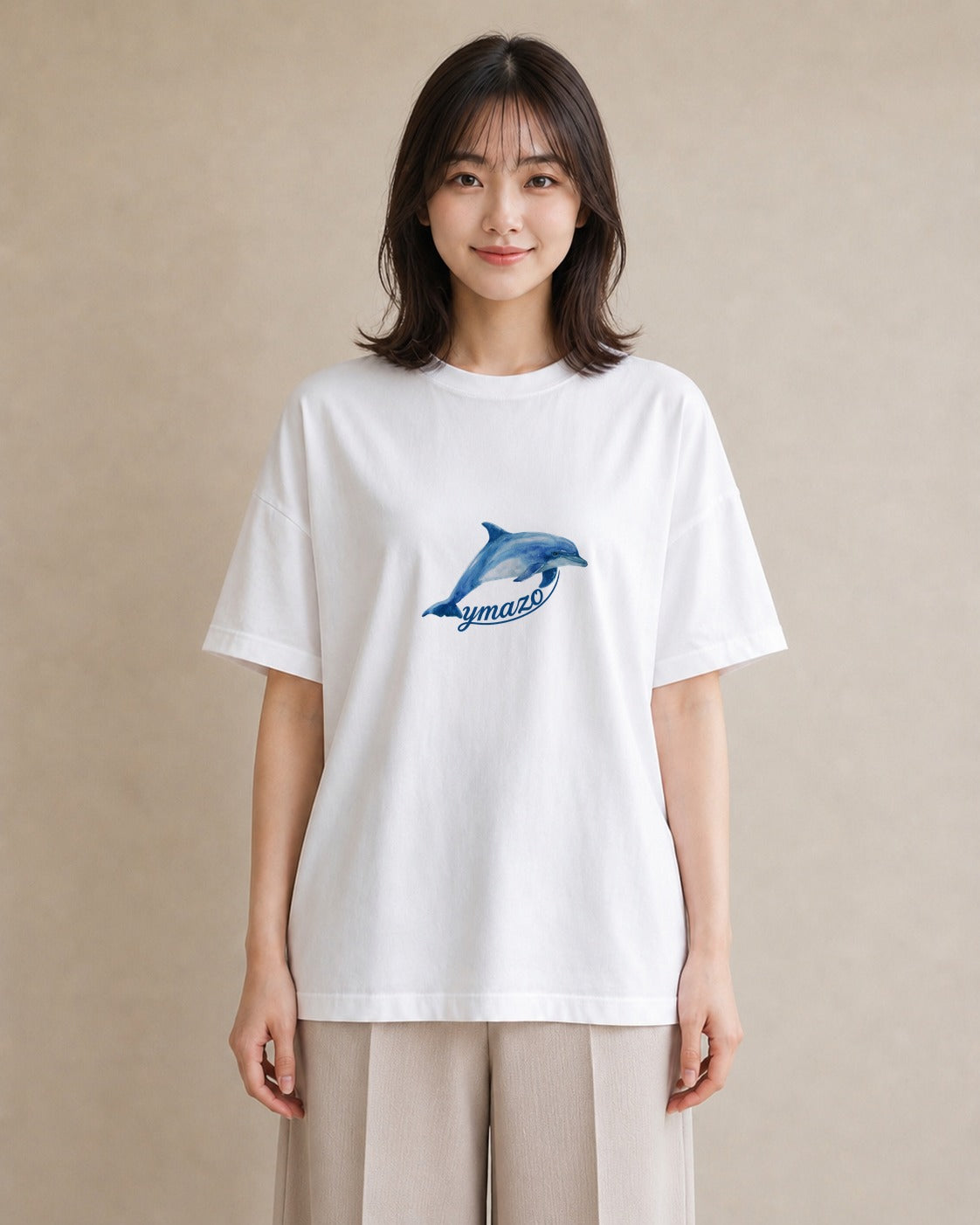 Tシャツ レディース サメ 海の生き物 海 イラスト 旅行コーデ 春コーデ 姉妹 白T
