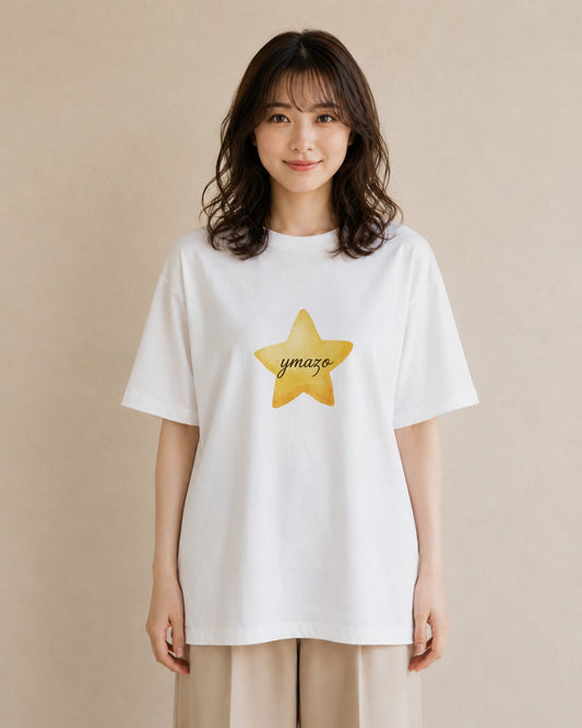 半袖Tシャツ レディース ヒトデ 海の生き物 海 イラスト きれいめカジュアル ミセス 春コーデ 白T