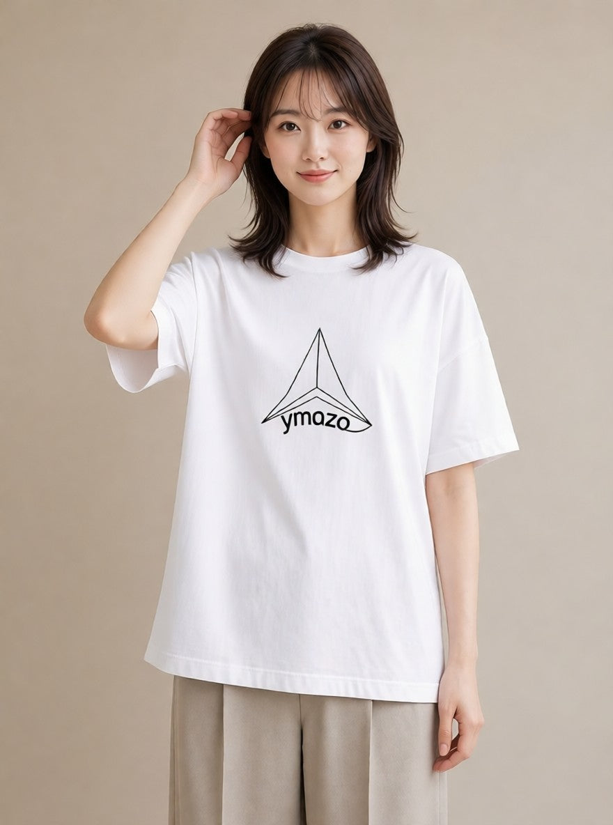半袖Tシャツ レディース 折り鶴 折り紙 ナチュラル アンティーク イラスト ニュアンス カジュアルコーデ 買い物 白T