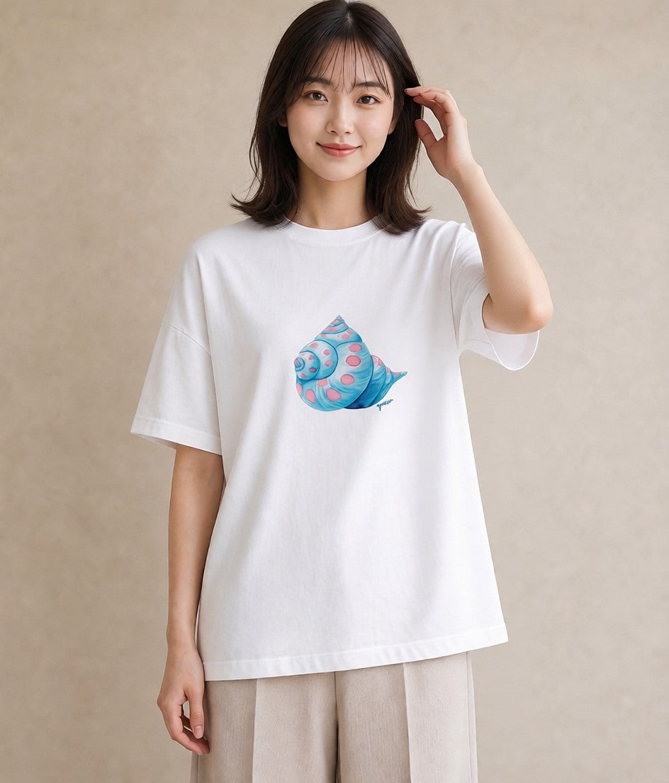 Tシャツ レディース 人魚 海の生き物 海 イラスト アート風 ホワイトデー 春服 白T