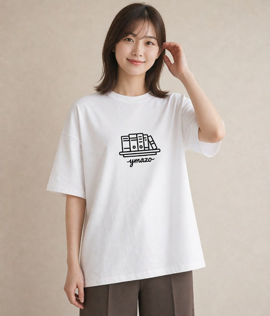 半袖Tシャツ レディース 本 読書 ブック イラスト デート 帰省 白T