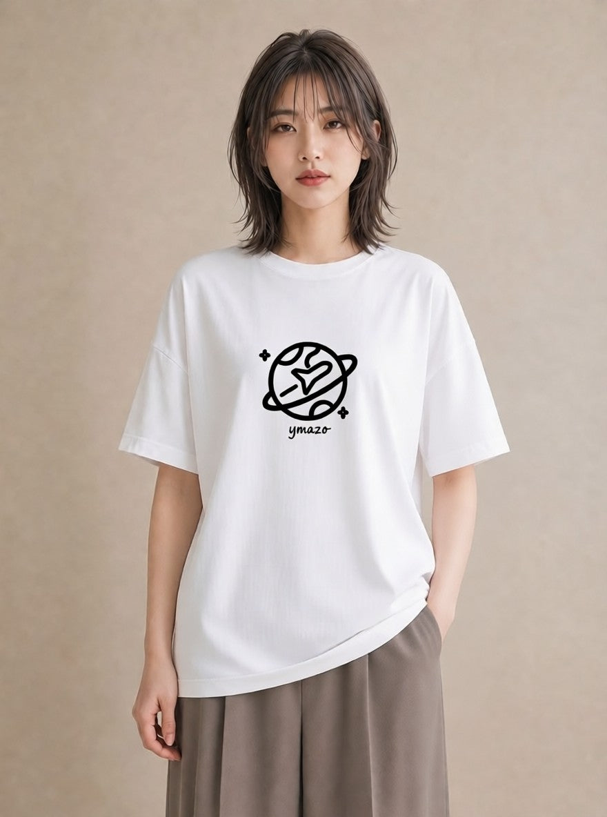 プリントTシャツ レディース 旅 トラベル スタンプ イラスト きれいめ 夏コーデ 通学 白T