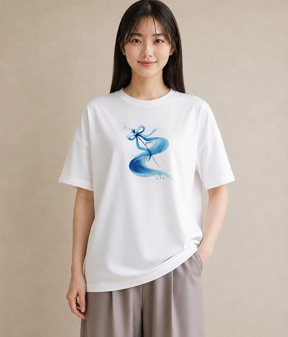 デザインTシャツ レディース 射手座 星空 宇宙 イラスト ミニマル 敬老の日 ホワイトデー 白T