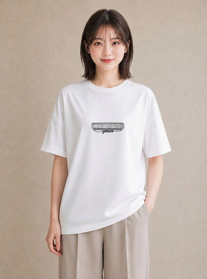グラフィックTシャツ レディース 雨上がりのベンチ ベンチ ナチュラル アンティーク イラスト 抜け感 ルームウェア ギフト 白T