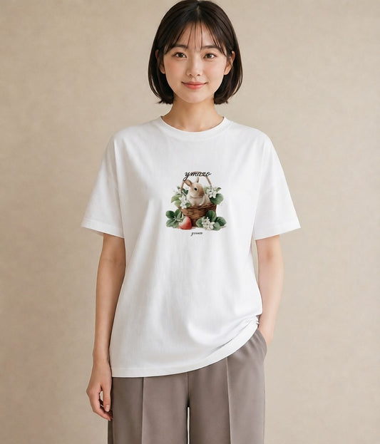 デザインTシャツ レディース ホーランドロップ ペット 動物 イラスト 休日コーデ 女子会 お揃い 白T