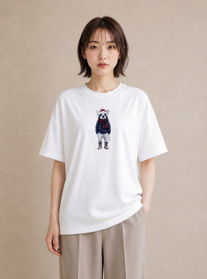 グラフィックTシャツ レディース フレンチブルドッグ フレブル 犬 いぬ イラスト ミニマル 散歩 お出かけ 白T