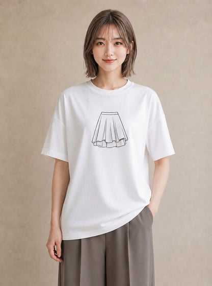 半袖Tシャツ レディース バレエシューズ バレエ トウシューズ ナチュラル アンティーク イラスト 送別ギフト 通勤 白T