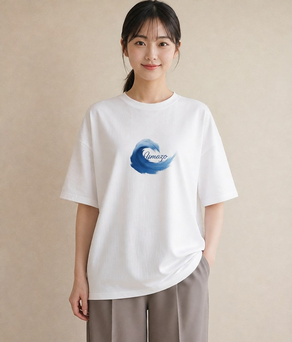 半袖Tシャツ レディース 波 星空 宇宙 イラスト ボタニカル おしゃれギフト 社会人 白T
