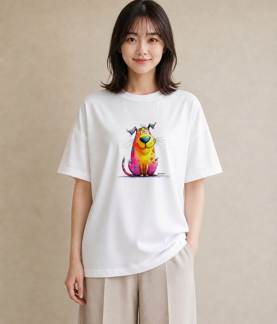 デザインTシャツ レディース ぶち猫 猫 ねこ イラスト シンプル 姉妹 送別ギフト 白T