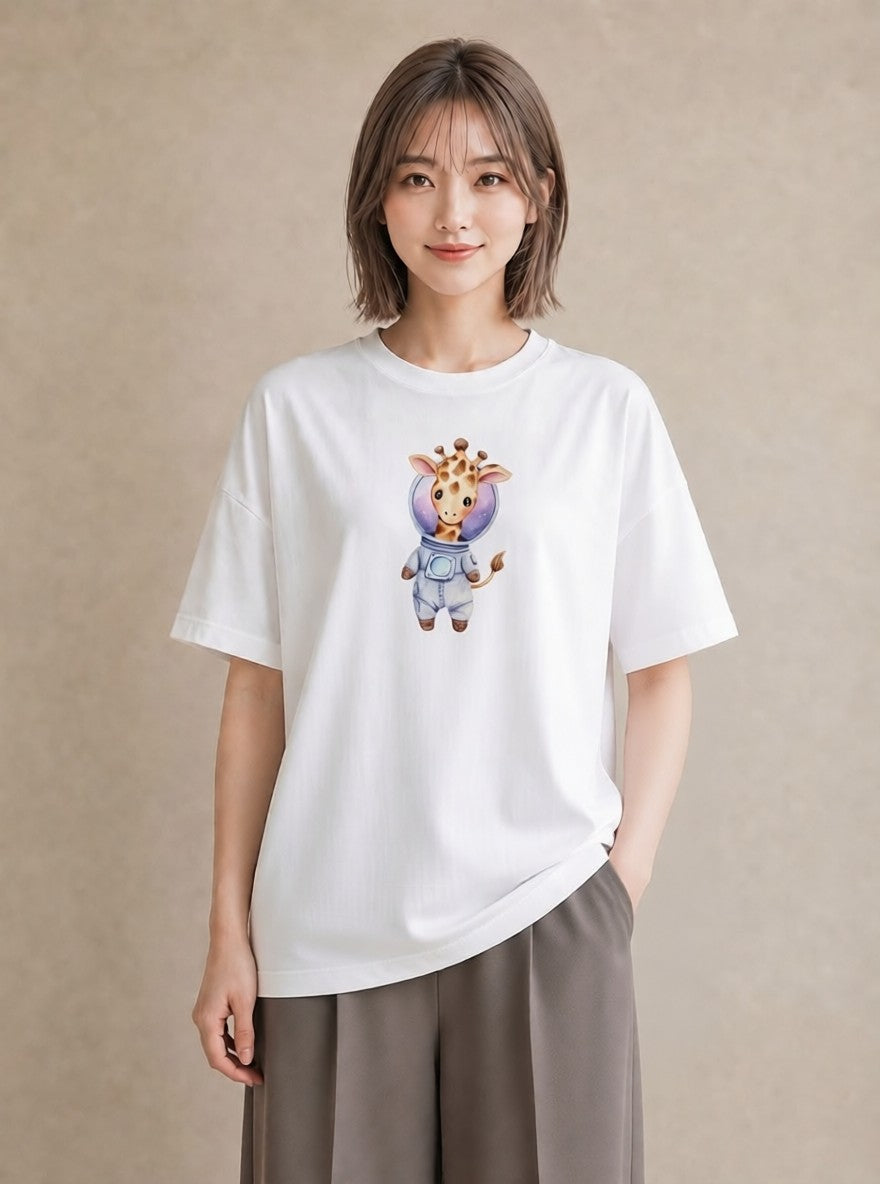 Tシャツ レディース 山羊座 星空 宇宙 イラスト レトロ 敬老の日 ホワイトデー 白T