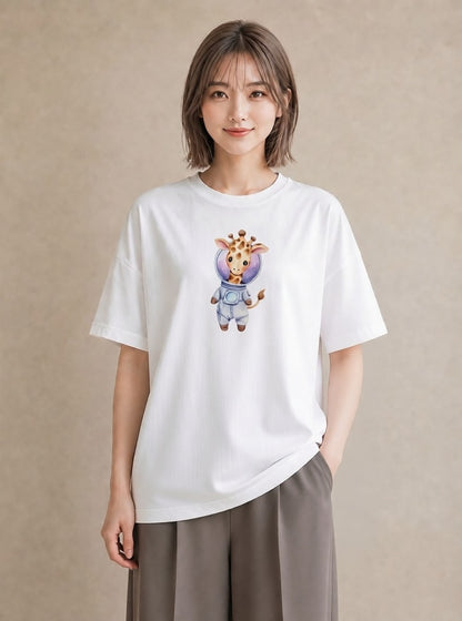 Tシャツ レディース 山羊座 星空 宇宙 イラスト レトロ 敬老の日 ホワイトデー 白T