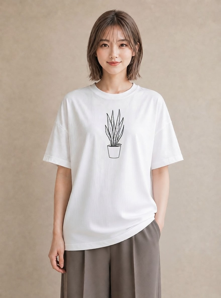 Tシャツ レディース 夕暮れ バルコニー 夕焼け ナチュラル アンティーク イラスト ユニーク 友達ギフト 部屋着 白T