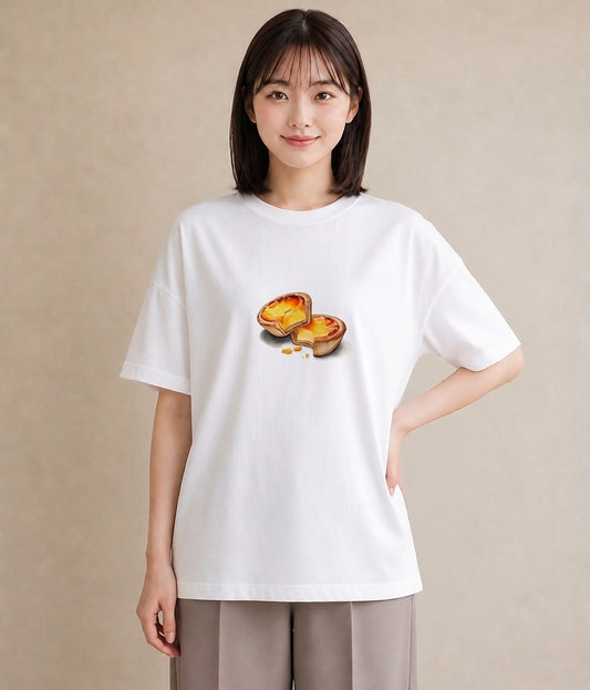 Tシャツ レディース あんみつ 食べ物 フード イラスト 普段使い 部屋着 女性向けギフト 白T