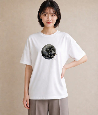 半袖Tシャツ レディース シャム 猫 ねこ イラスト 北欧風 送別ギフト 通勤 白T