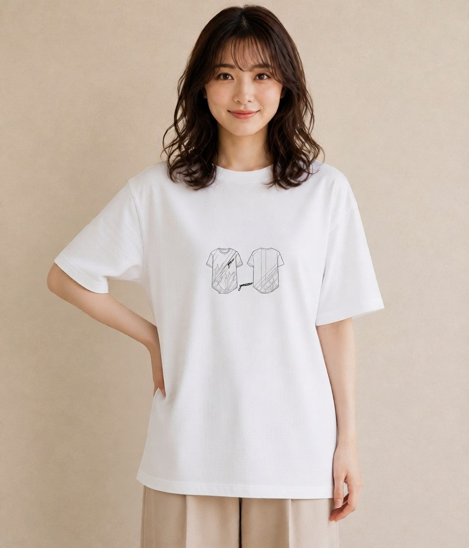 デザインTシャツ レディース レースハンカチ レース ハンカチ ナチュラル アンティーク イラスト ガーリー 綿100 デート 白T