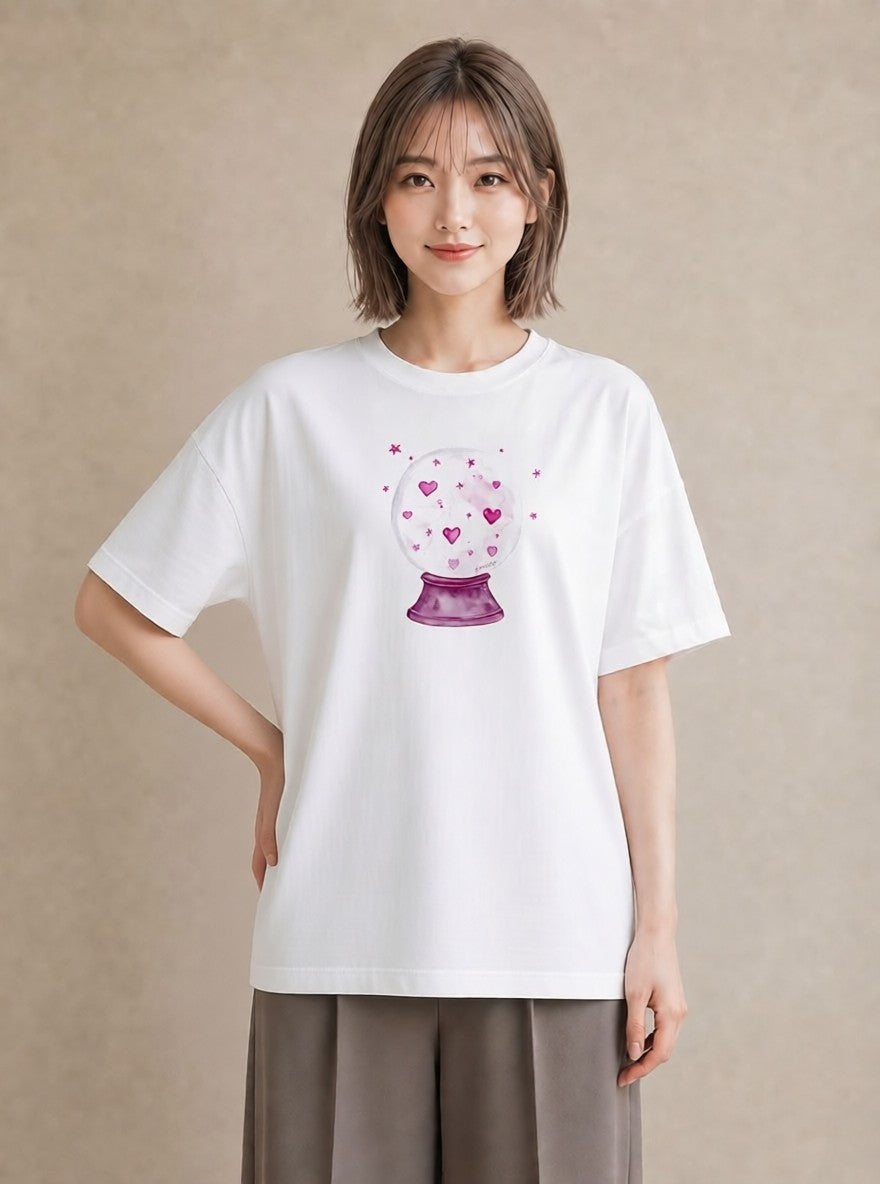 プリントTシャツ レディース 天秤座 星空 宇宙 イラスト 線画 夏コーデ 通学 白T