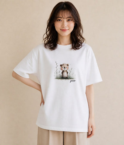 デザインTシャツ レディース ロボロフスキー ペット 動物 イラスト 韓国風 おしゃれギフト 社会人 白T