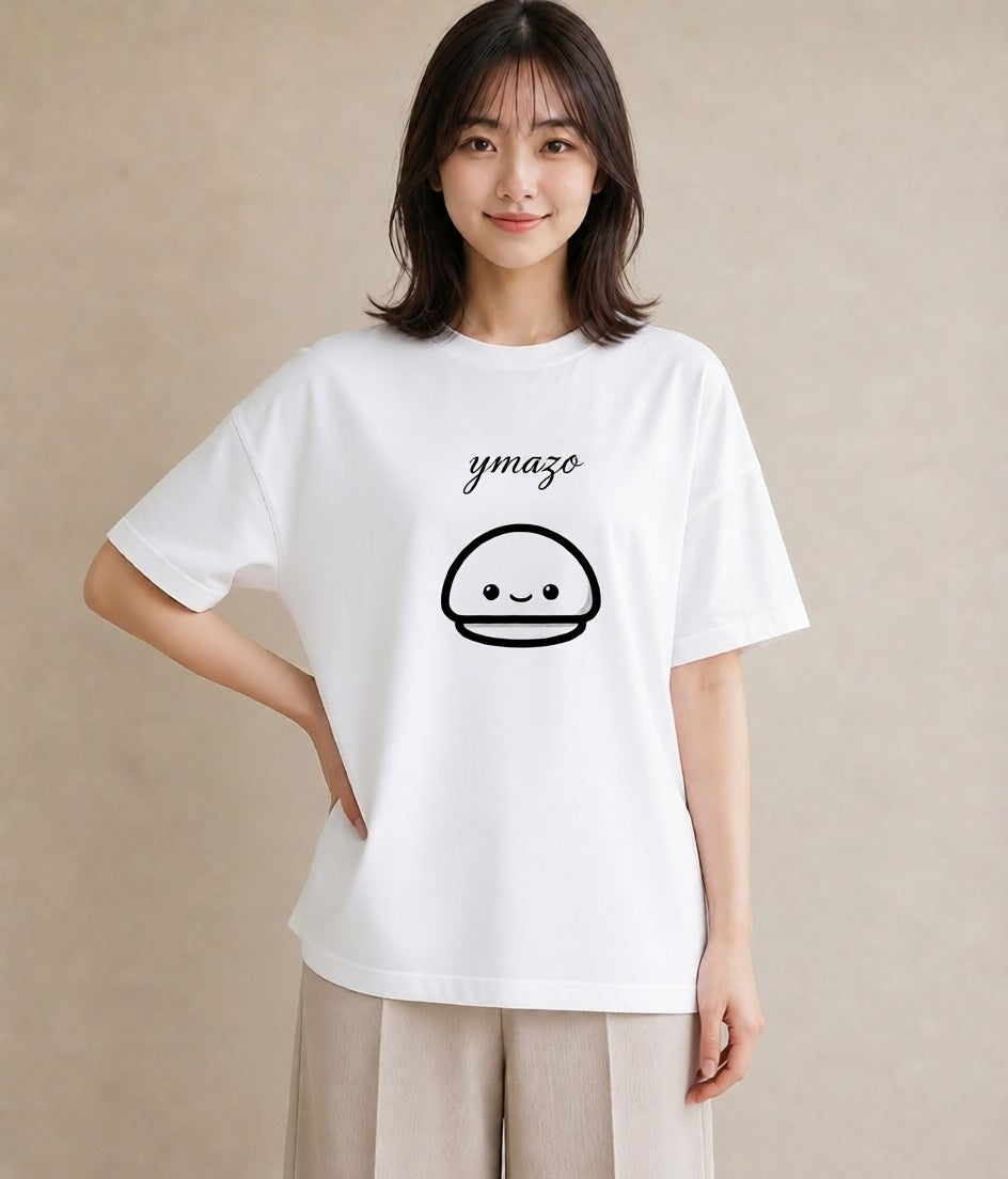 デザインTシャツ レディース パールピアス アクセサリー ナチュラル アンティーク イラスト 手描き風 部屋着 女性向けギフト 白T