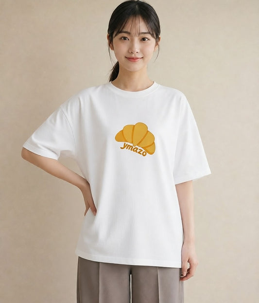 Tシャツ レディース パン ベーカリー イラスト ゆるコーデ 姉妹 送別ギフト 白T