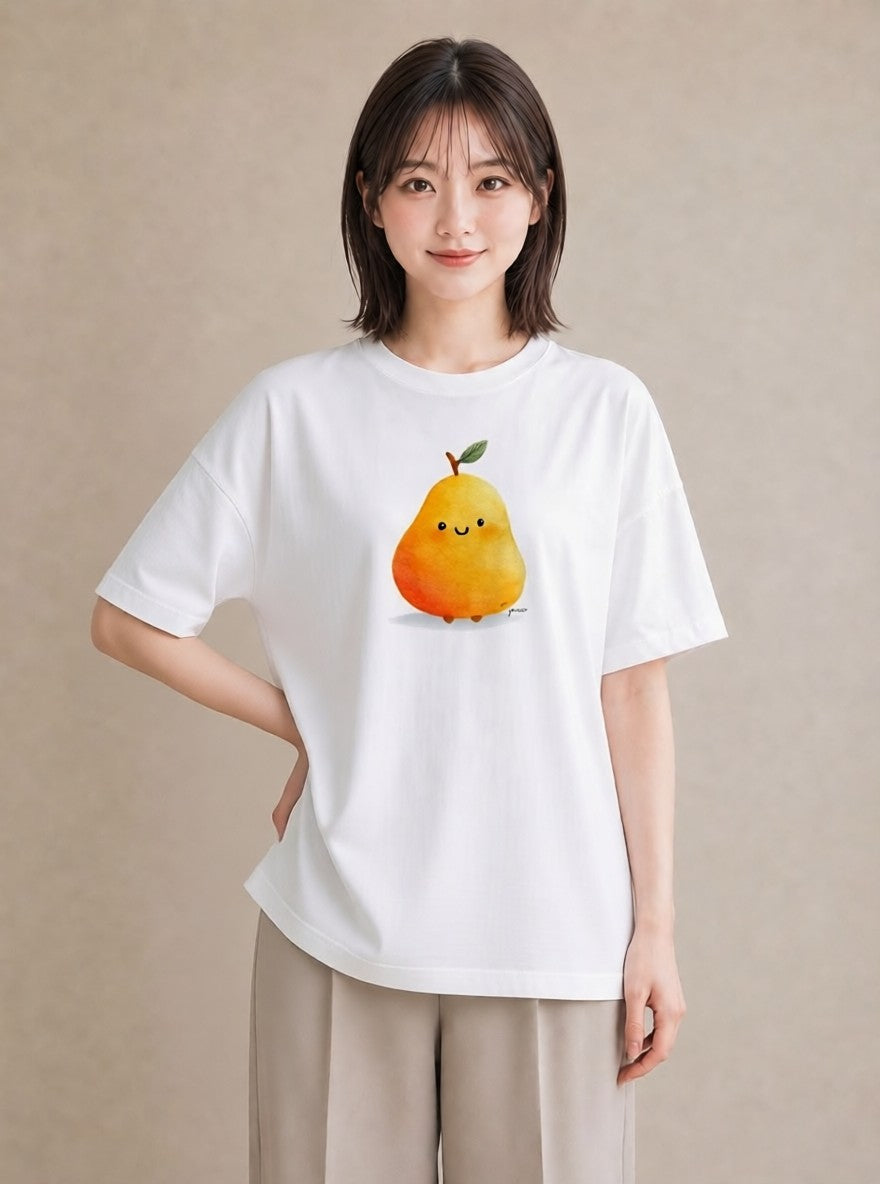 グラフィックTシャツ レディース アボカド 食べ物 フード イラスト ゆるかわ 敬老の日 ホワイトデー 白T