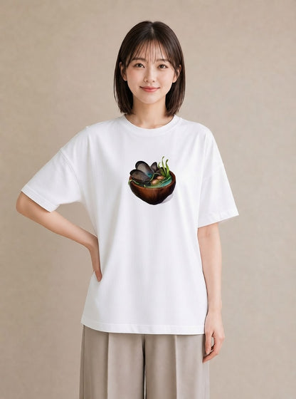 プリントTシャツ レディース 抹茶 食べ物 フード イラスト カフェコーデ 送別ギフト 通勤 白T