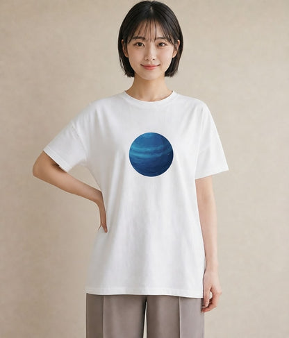 グラフィックTシャツ レディース 地球 星空 宇宙 イラスト ホワイトデー 春服 白T
