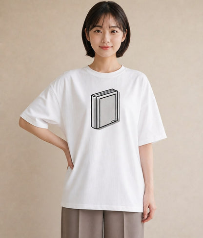 Tシャツ レディース 本 読書 ブック イラスト 休日コーデ ギフト 母の日 白T
