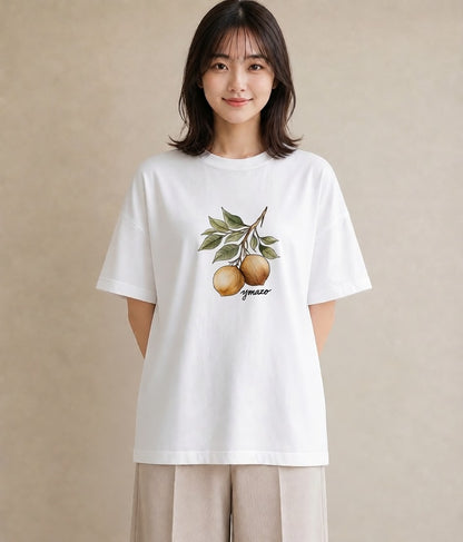 プリントTシャツ レディース アボカド 食べ物 フード イラスト ラフカジュアル 誕生日プレゼント 綿100 白T