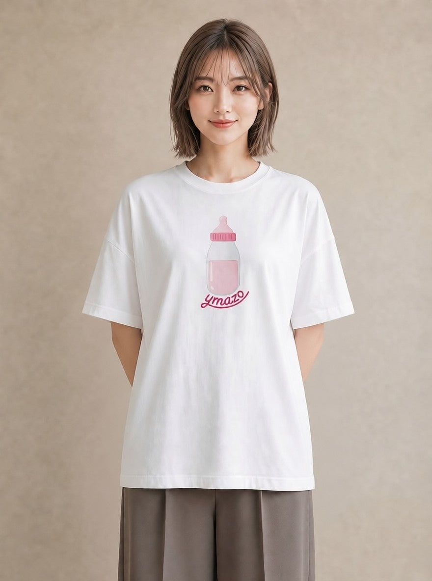 グラフィックTシャツ レディース ガラス瓶 小枝 ボタニカル ナチュラル アンティーク イラスト 女性 旅行用 白T