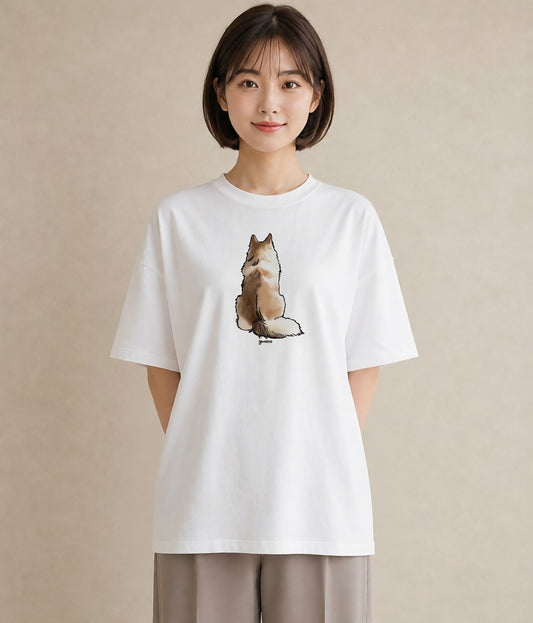 グラフィックTシャツ レディース 猫 ねこ イラスト ヴィンテージ風 休日 ペアコーデ 白T