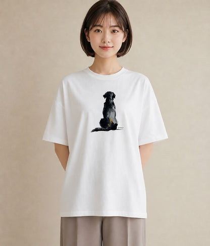 半袖Tシャツ レディース 保護犬 犬 いぬ イラスト 普段使い 秋コーデ おしゃれギフト 白T