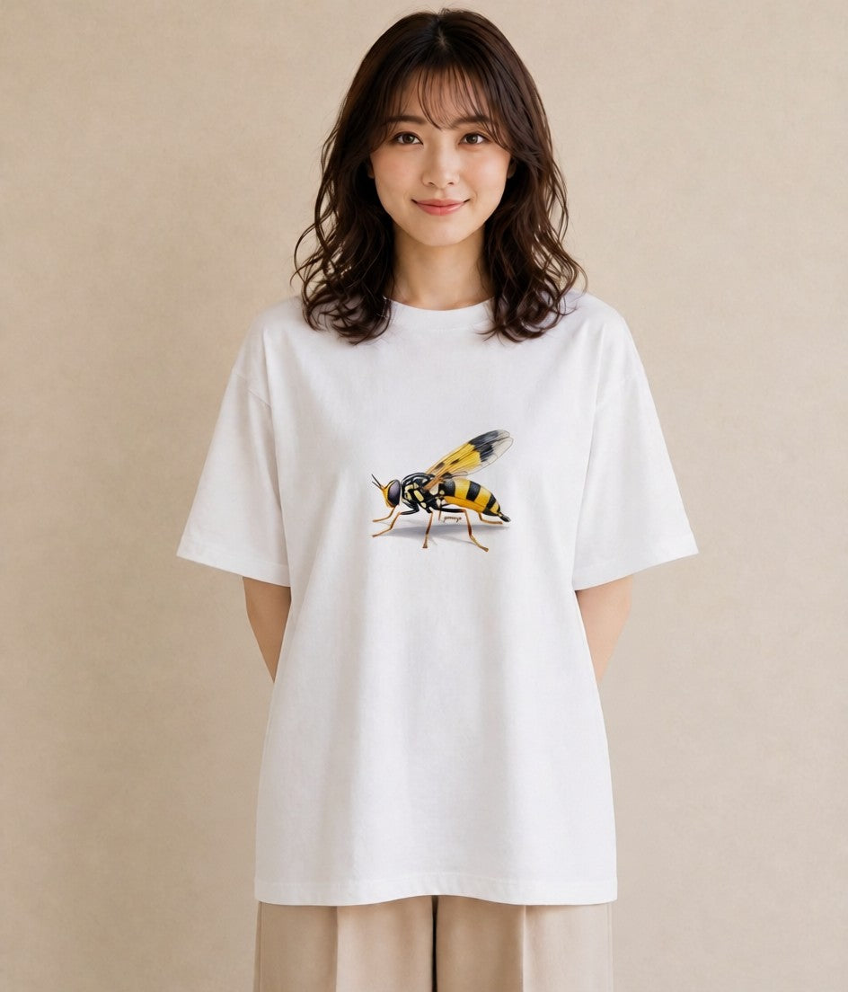 Tシャツ レディース アリ 昆虫 虫 イラスト ミニマル ルームウェア ギフト 白T
