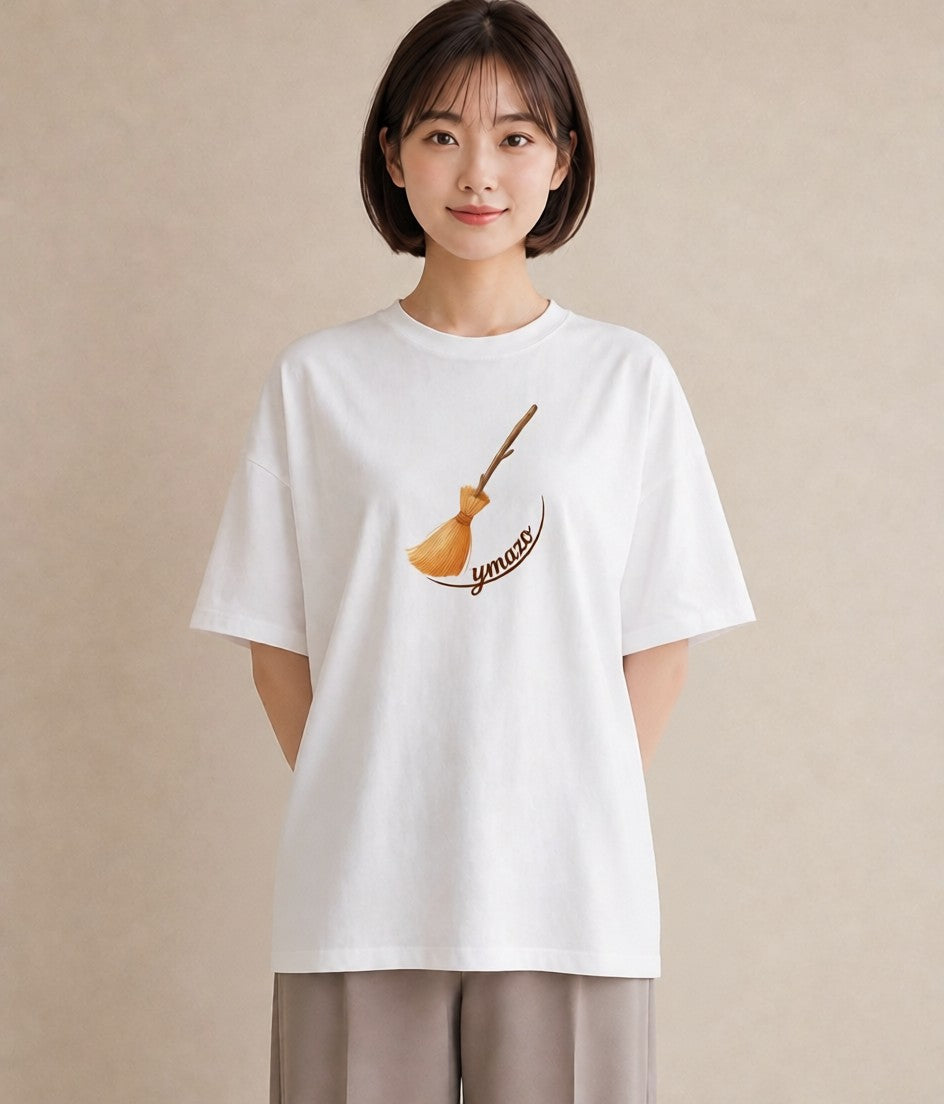 Tシャツ レディース 手鏡 アンティーク レトロ ナチュラル イラスト 個性的 クリスマス 旅行 白T