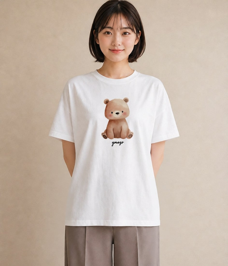 Tシャツ レディース コアラ 動物 アニマル イラスト ラフカジュアル 綿100 デート 白T