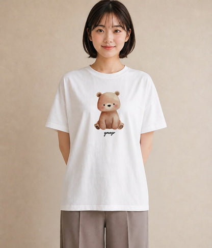 Tシャツ レディース コアラ 動物 アニマル イラスト ラフカジュアル 綿100 デート 白T