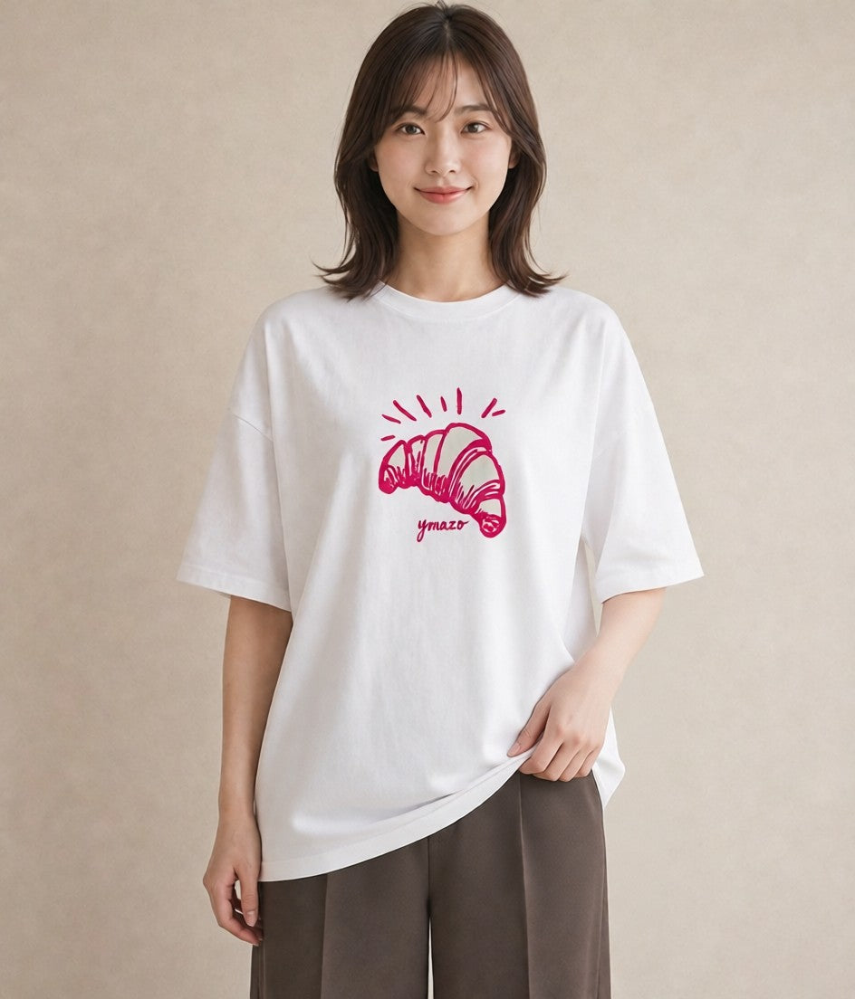 Tシャツ レディース パン ベーカリー レトロ イラスト ギフト 母の日 白T